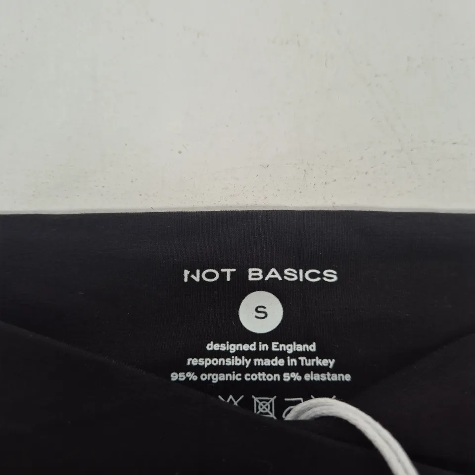 NOT BASICS BLACK TROUSERS – UK SMALL (S)