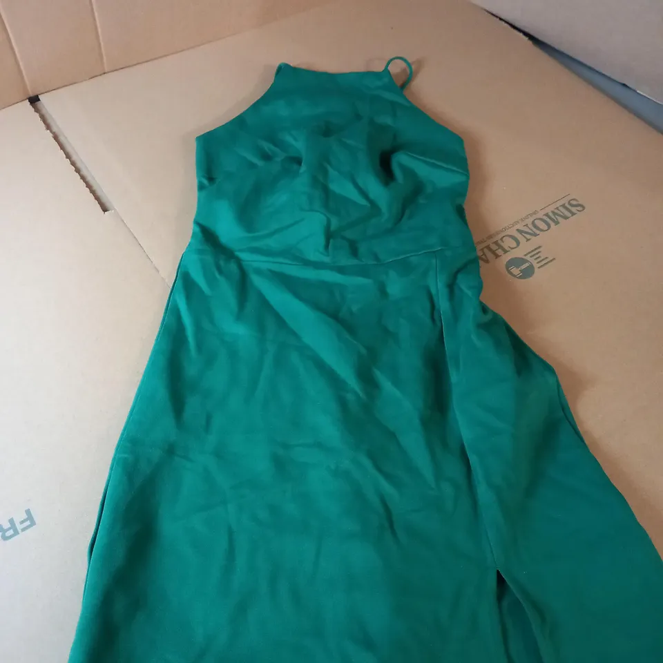 STRADIVARIUS GREEN MINI DRESS - SIZE XS