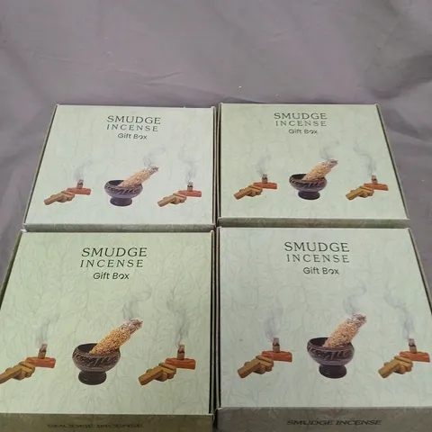 4 X SMUDGE INCENSE GIFT BOXES 