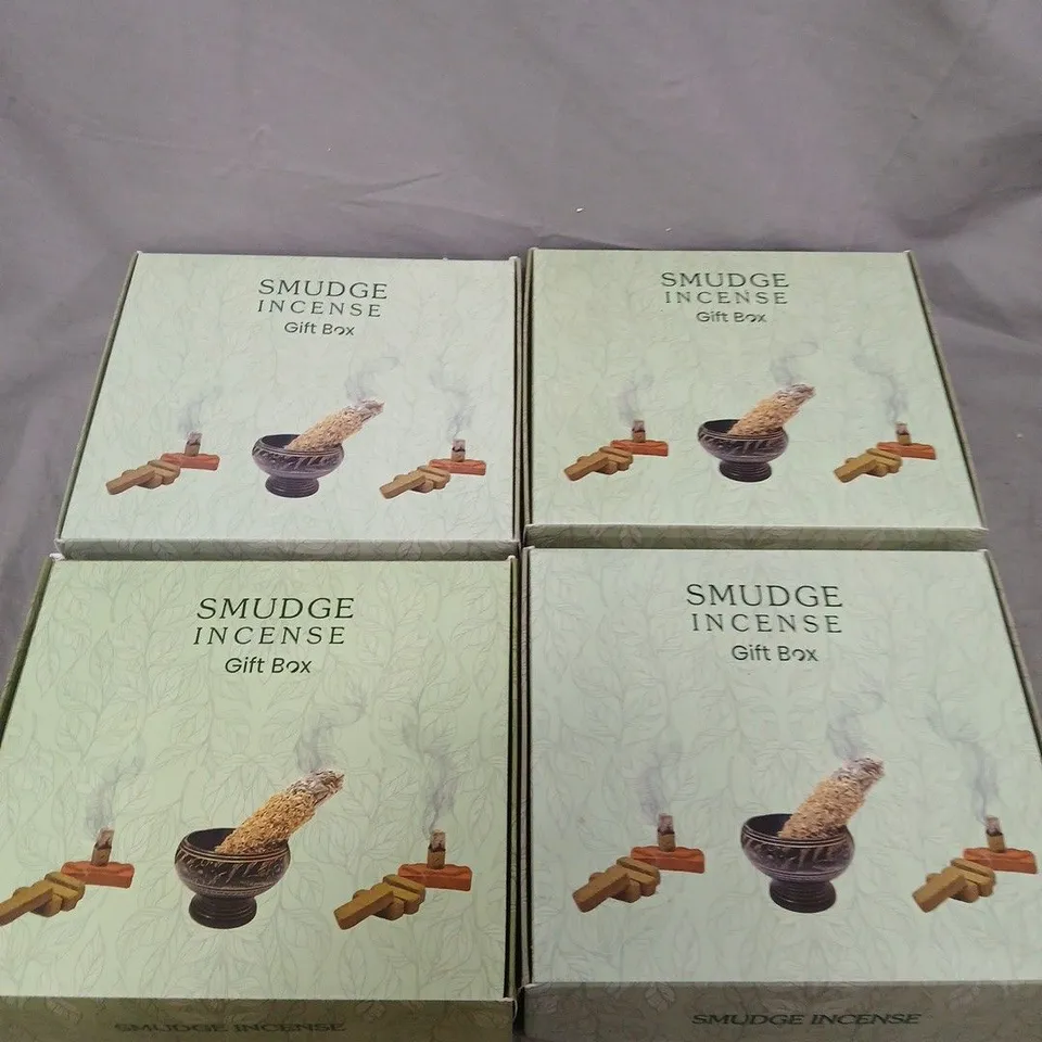 4 X SMUDGE INCENSE GIFT BOXES