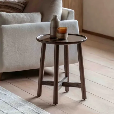 BOXED KALIA SIDE TABLE - DARK OAK EFFECT