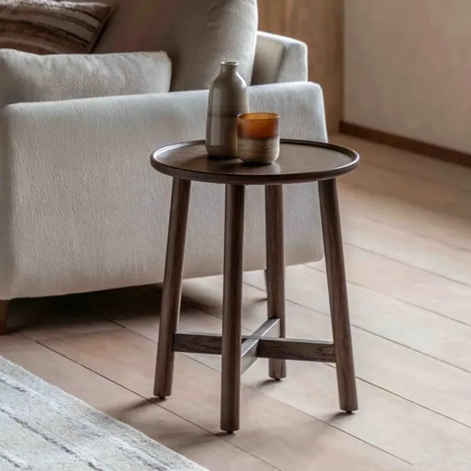 BOXED KALIA SIDE TABLE - DARK OAK EFFECT