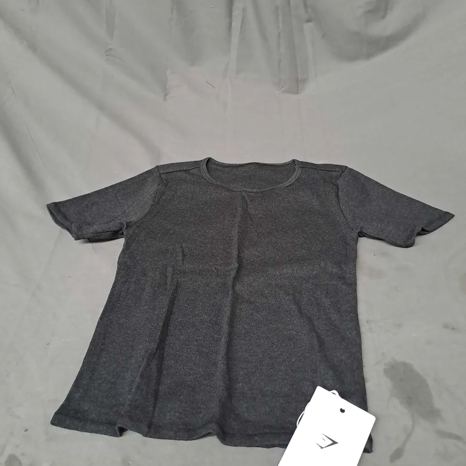 GYMSHARK RIB T-SHIRT SIZE M