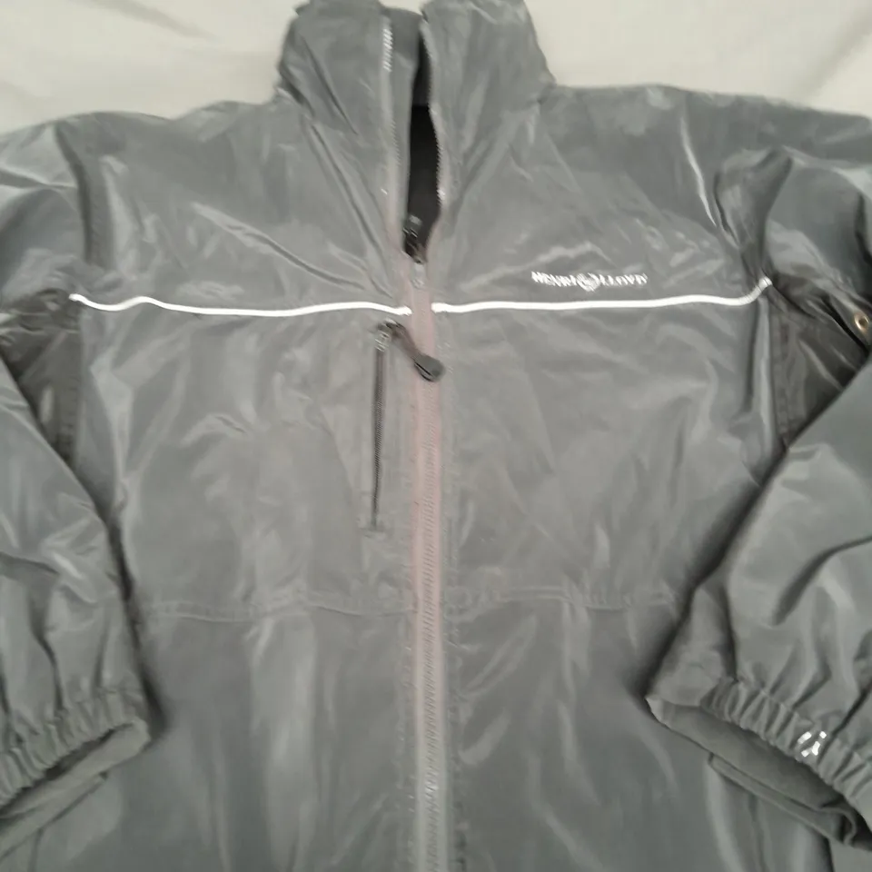 HENRI LLOYD ZIPPED WATERPROOF COAT SIZE UNSPECIFIED