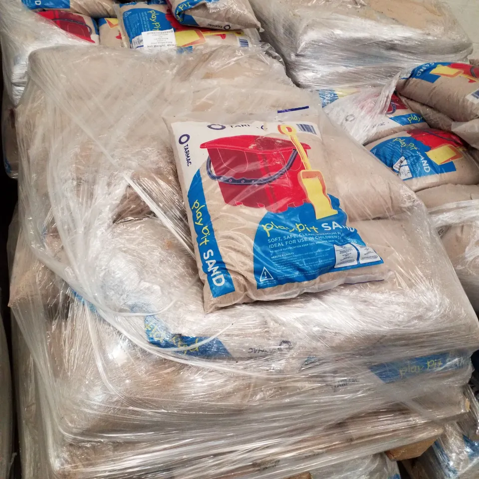 2 PALLETS EACH CONTAINING APPROXIMATELY 35 BAGS OF PLAY SAND