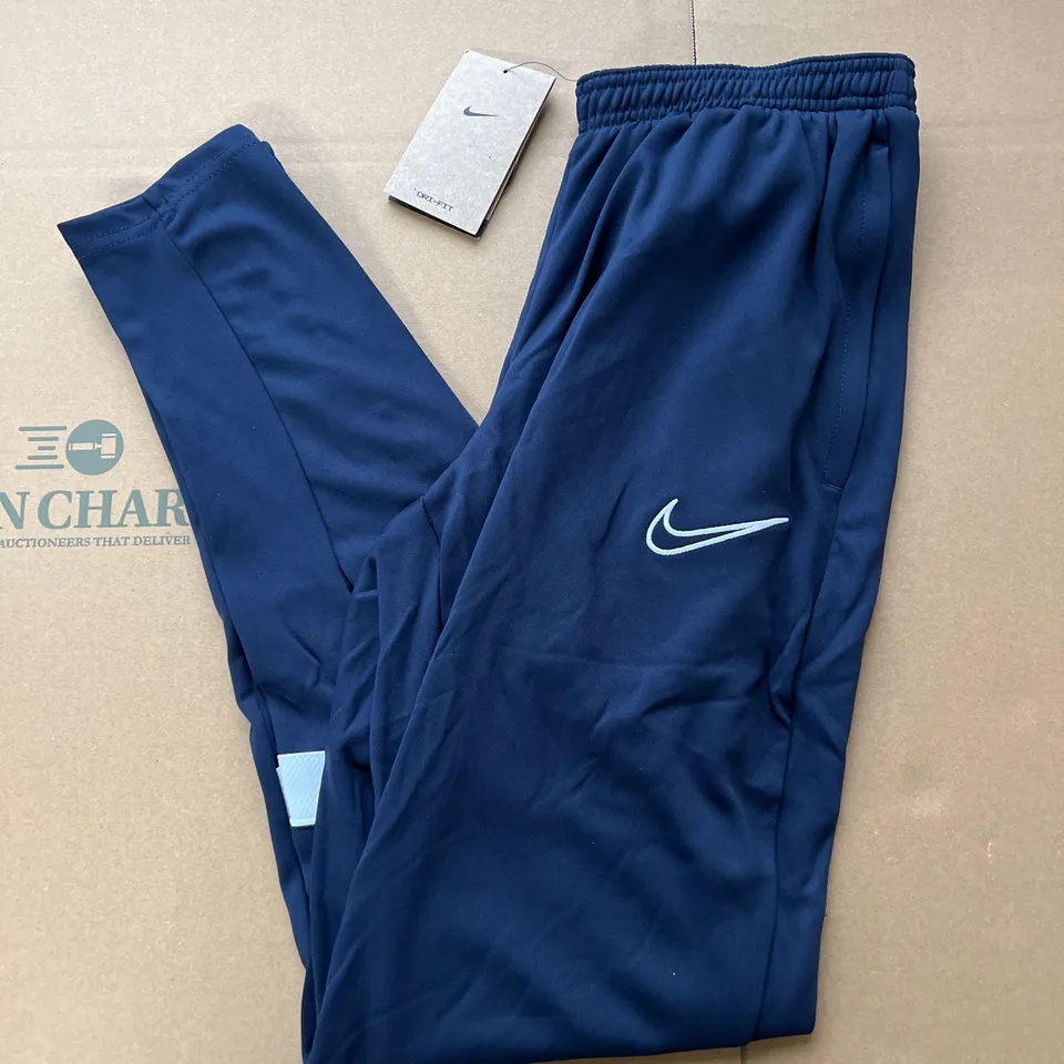 NIKE DRI-FIT MENS XS NAVY TRACKSUIT BOTTOMS