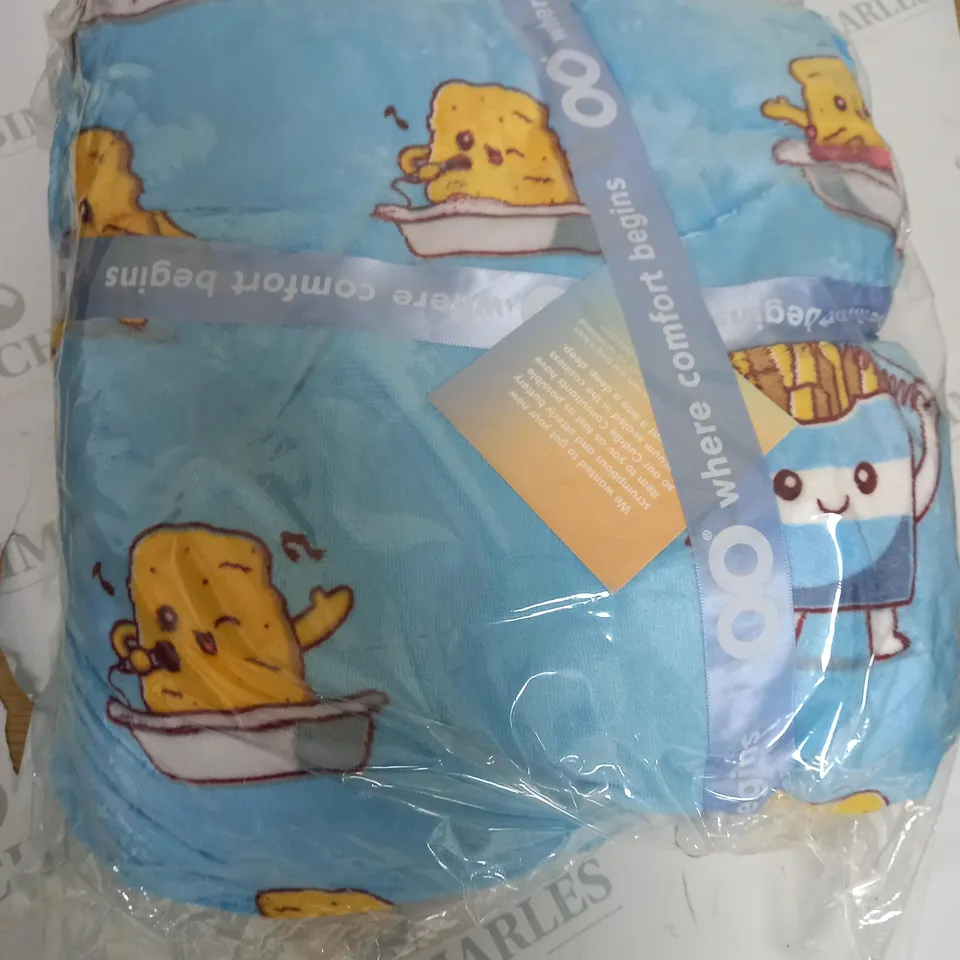 OODIE LIGHT BLUE THROW 