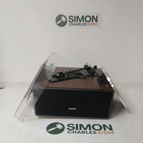 LENCO TURNTABLE - DAMAGED TURNTABLE & LID 