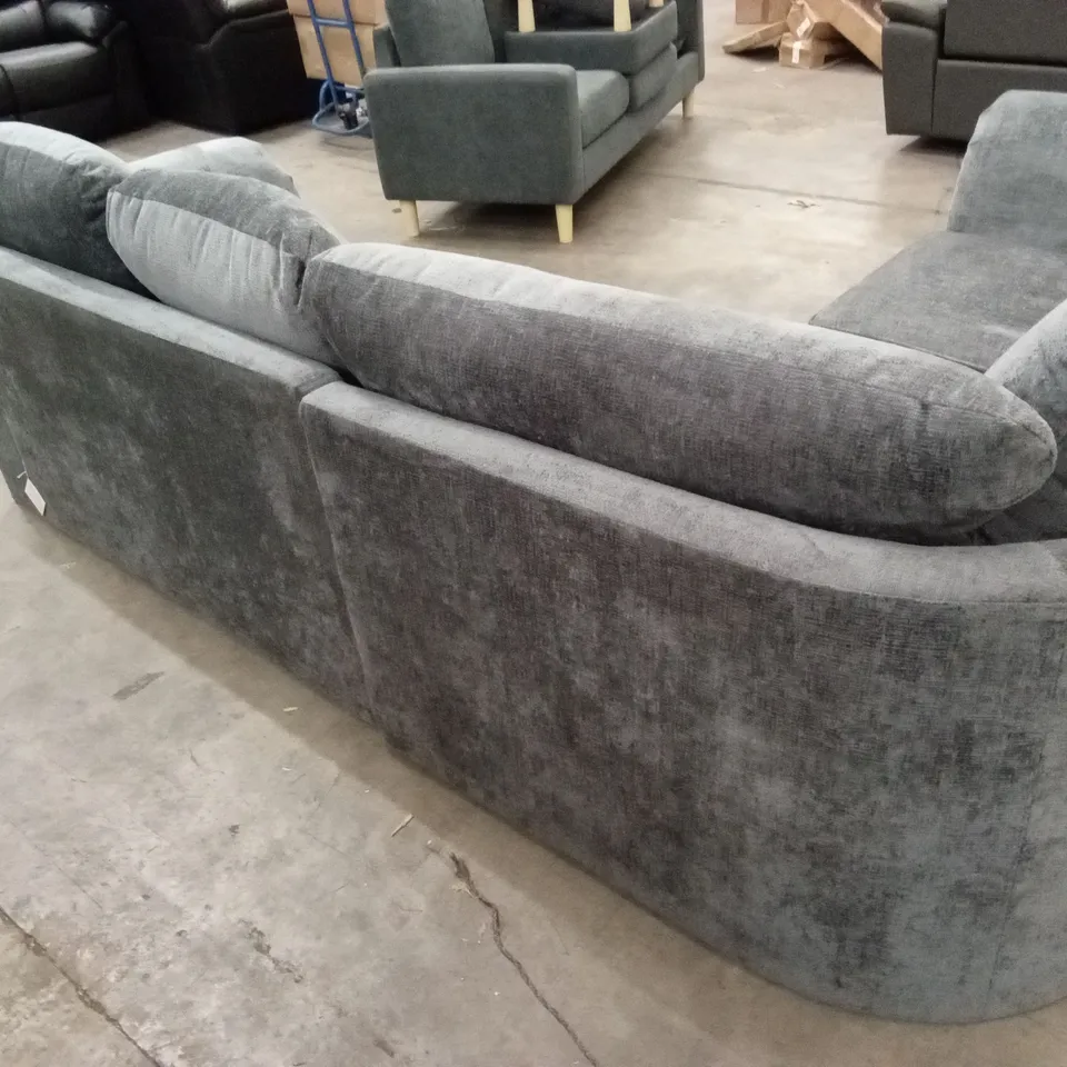 ARIEL LEFT HAND FABRIC CORNER SOFA - GREY RRP £1299