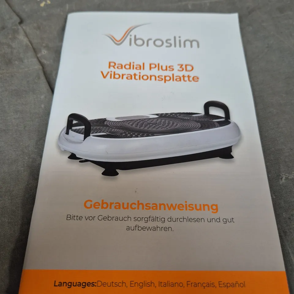 VIBROSLIM RADIAL PLUS 3D VIBRATION PLATE