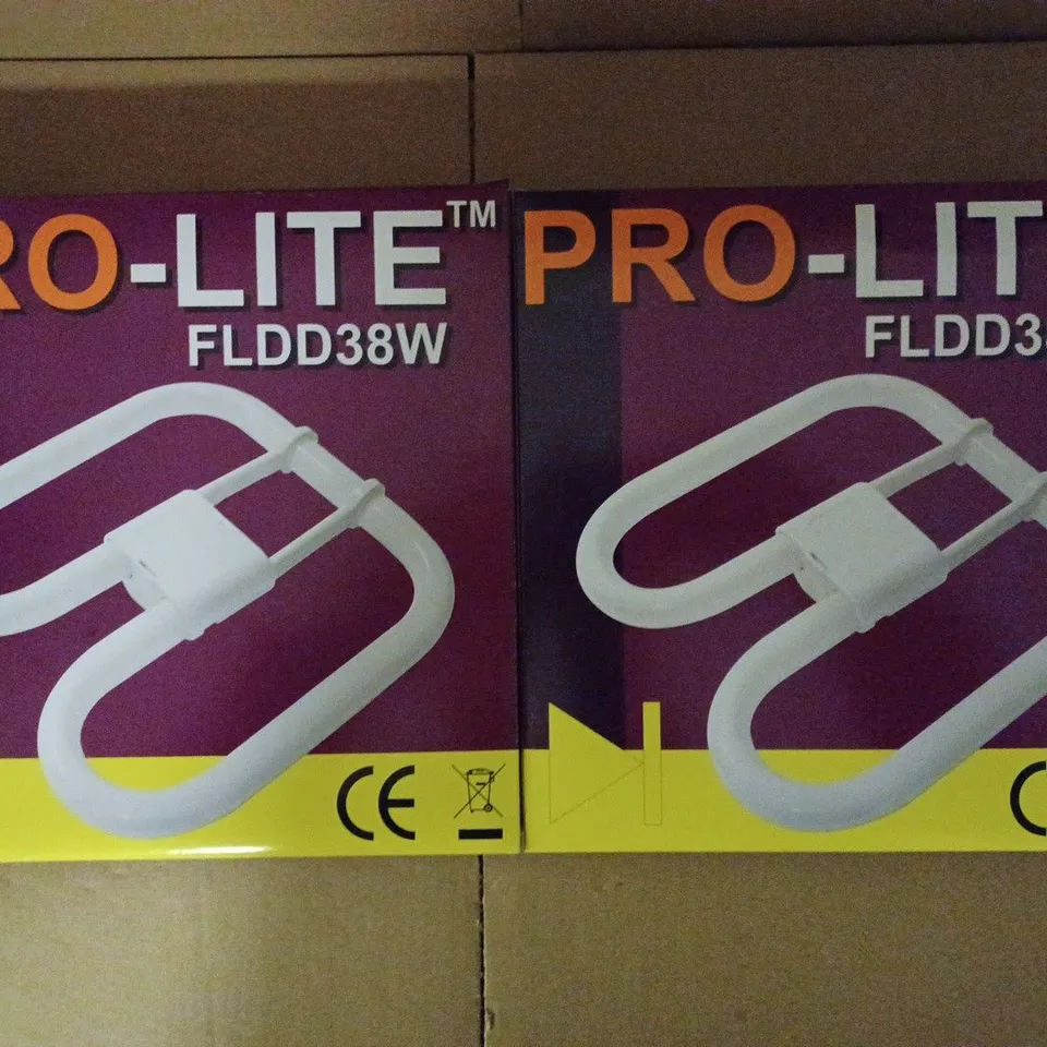 LOT OF 2 BRAND NEW PRO-LITE FLOURSCENT LAMP 2-PIN 38W 3500K WHITE 
