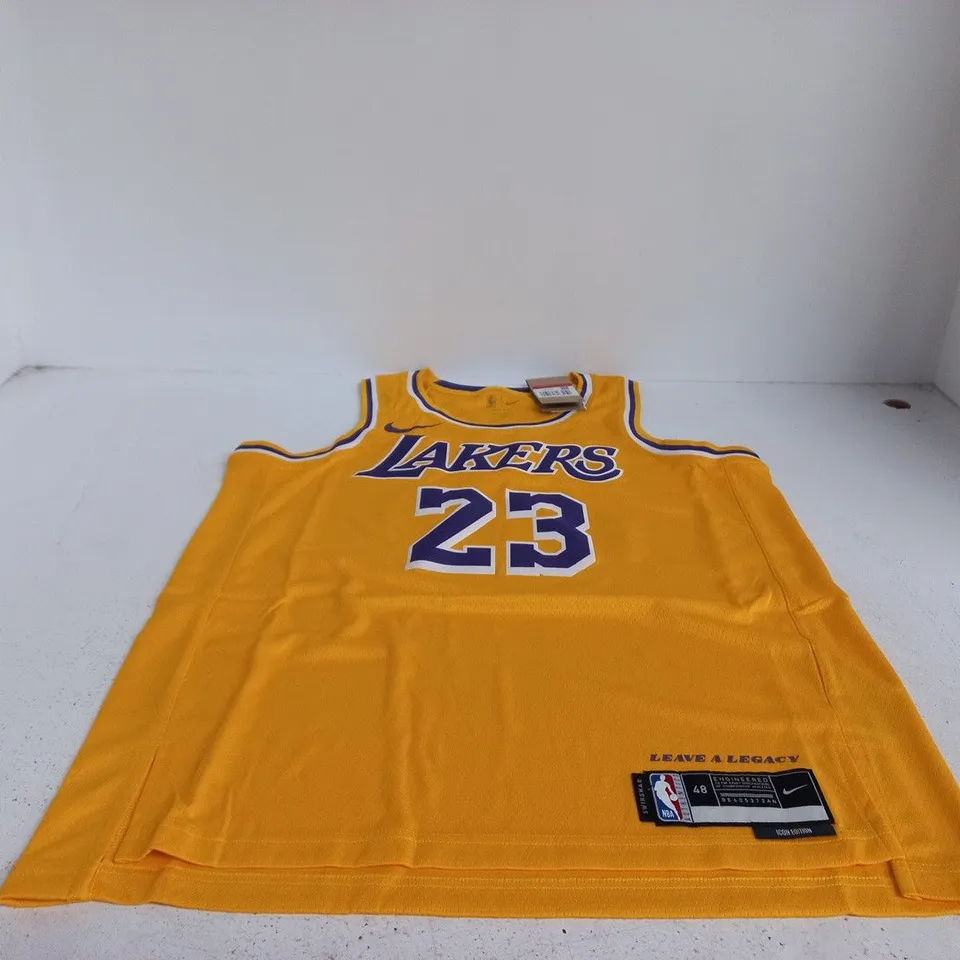 NIKE L.A LAKERS LEBRON JAMES 23 BASKETBALL JERSEY – YELLOW UK L