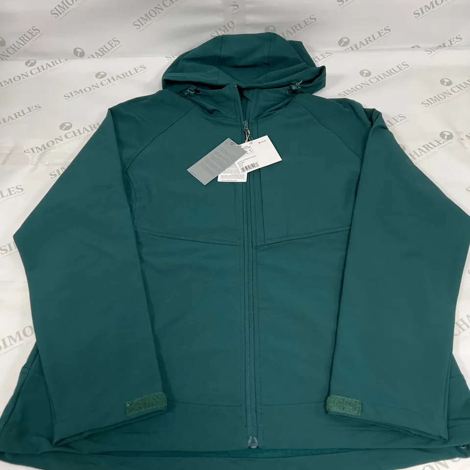 MOUNTAIN WAREHOUSE CANYON LIGHTWEIGHT STRETCH SOFTSHELL JACKET IN KHAKI SIZE 18