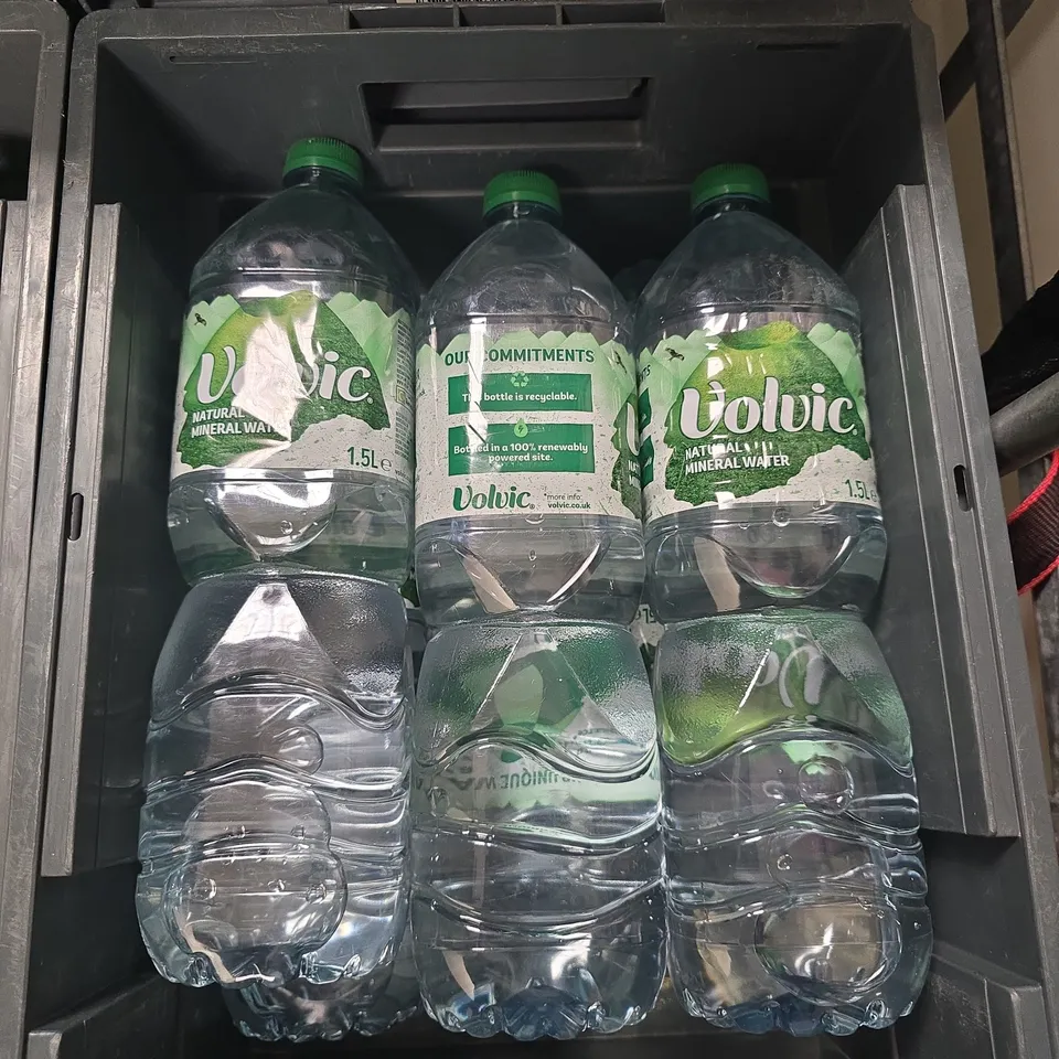APPROXIMATELY 6 BOTTLES OF VOLVIC WATER 