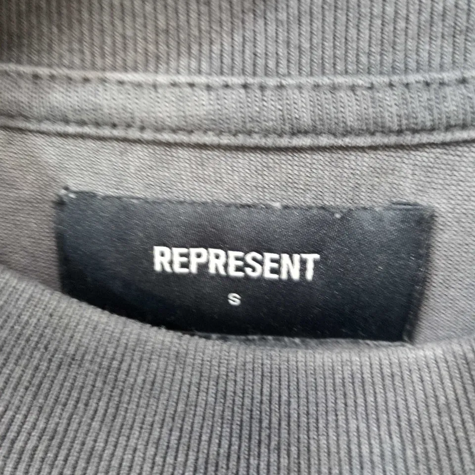 REPRESENT T‑SHIRT – BLACK WITH EAGLE GRAPHIC, UK SIZE S