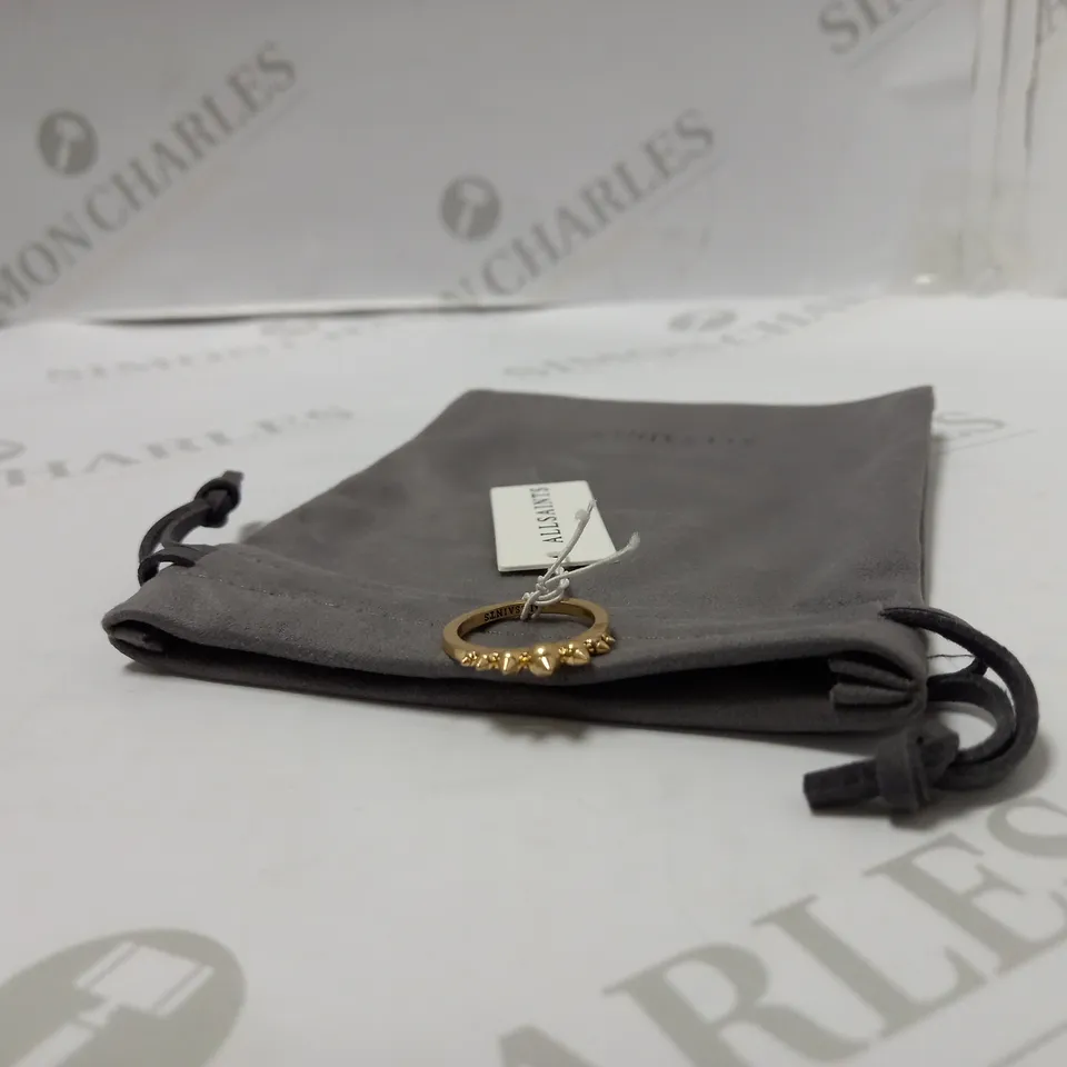 ALL SAINTS METAL STUD RING RRP £35