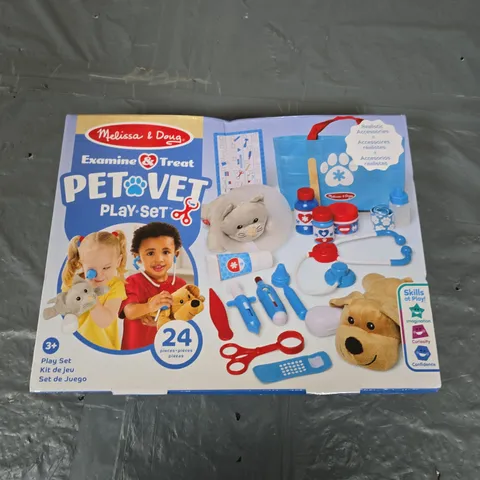BOXED MELISSA & DOUG EXAMINE & TREAT PET VET PLAY SET