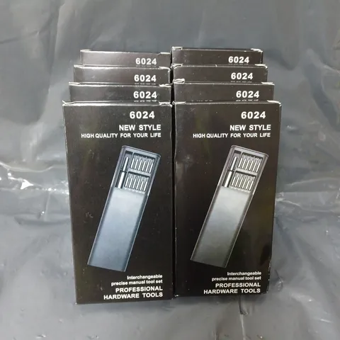 LOT OF 8 INTERCHANGEABLE PRECISION MANUAL MULTI TOOL SET