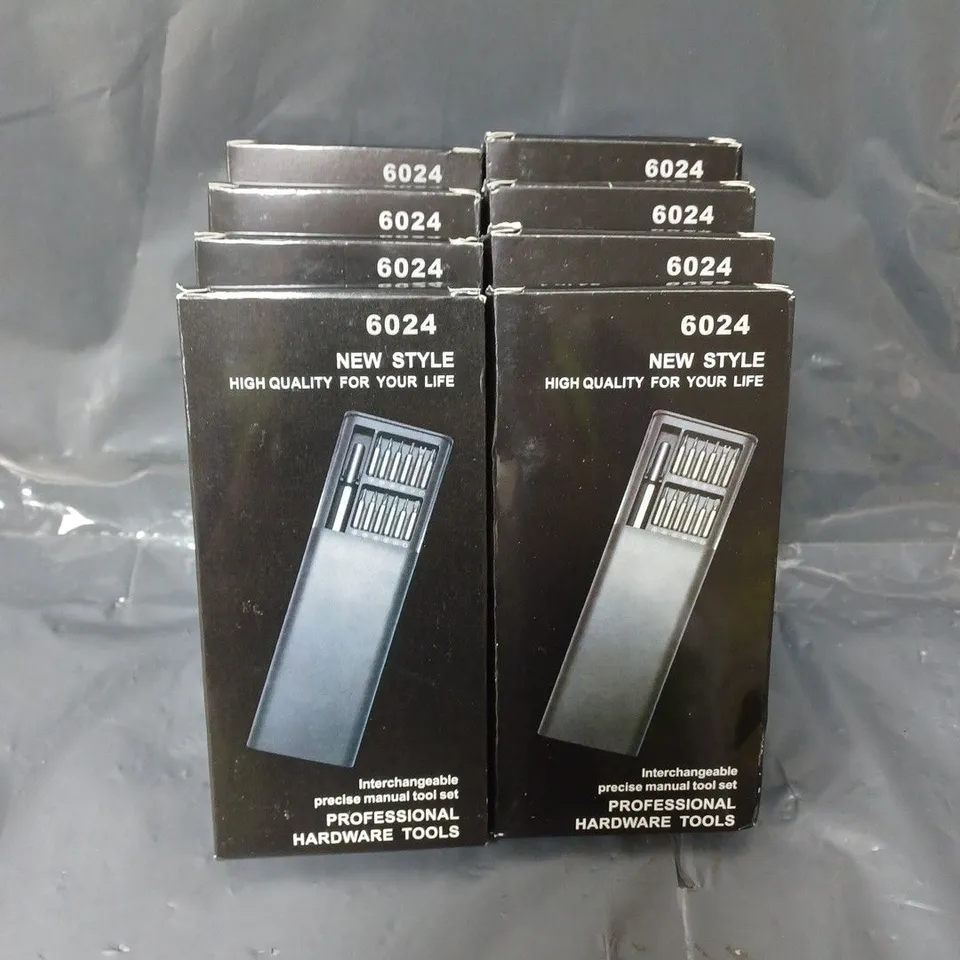 LOT OF 8 INTERCHANGEABLE PRECISION MANUAL MULTI TOOL SET