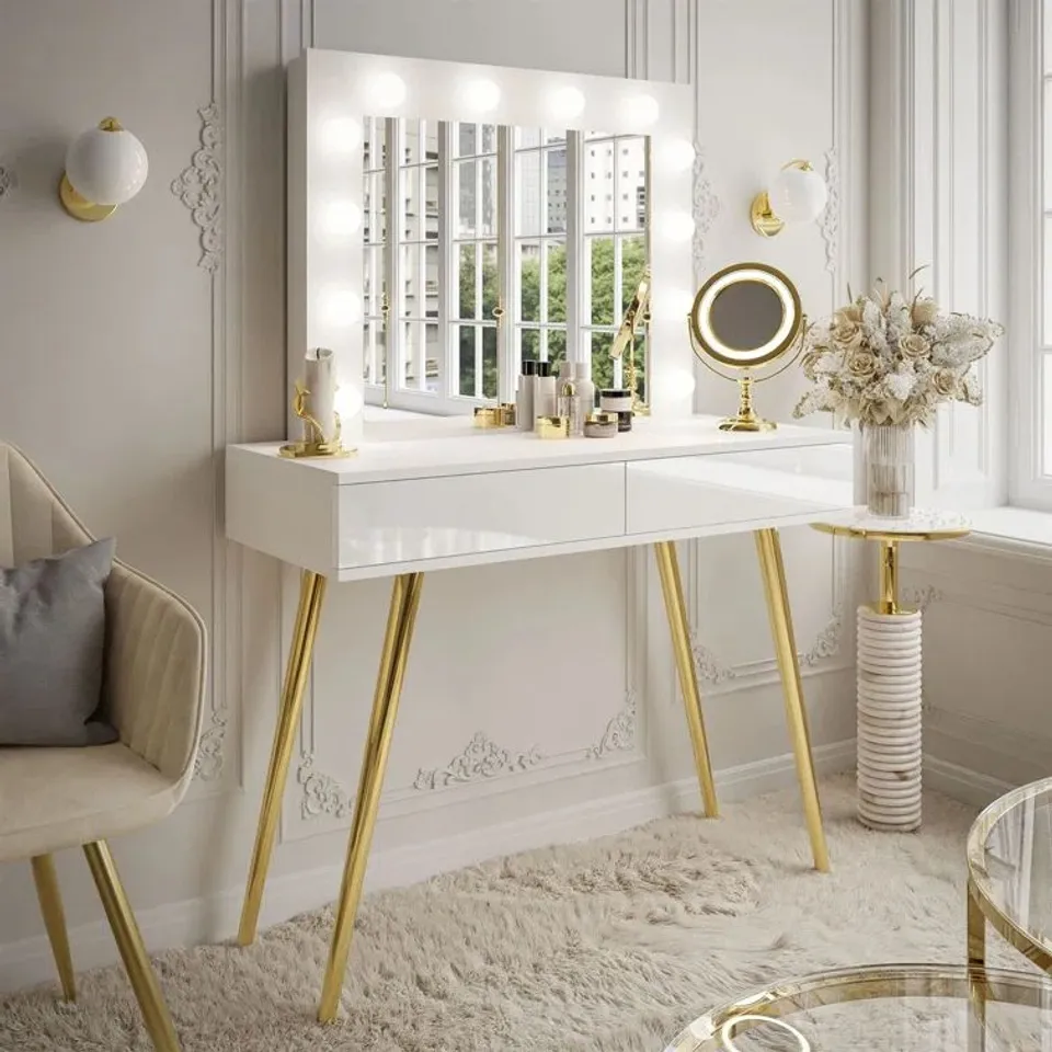 BOXED HUNTSDALE DRESSING TABLE WITH MIRROR (1 OF 3 BOXES)