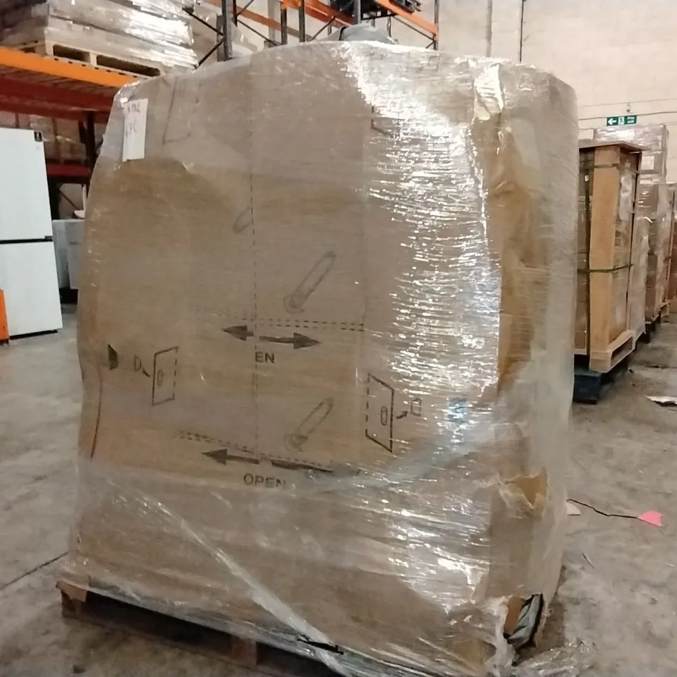PALLET CONTAINING A LARGE QUANTITY OF INFLATABLE PADDLE BOARDS
