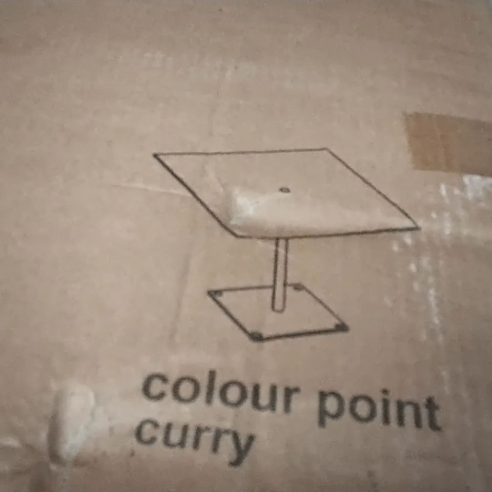 BOXED CURRY COLOUR TABLE TOP (1 BOX OF 3)