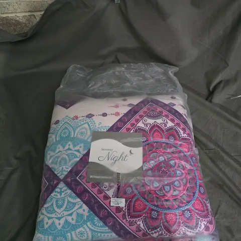 SERENITY NIGHT 3PC PRINTED COMFORTER SET - DOUBLE SIZE