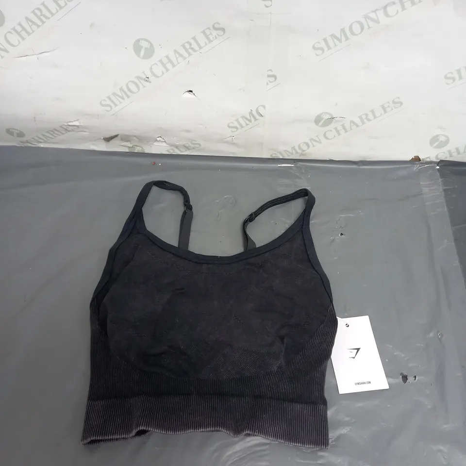 GYMSHARK SWEAT SEAMLESS WASHED MIDI TANK - SIZE XS