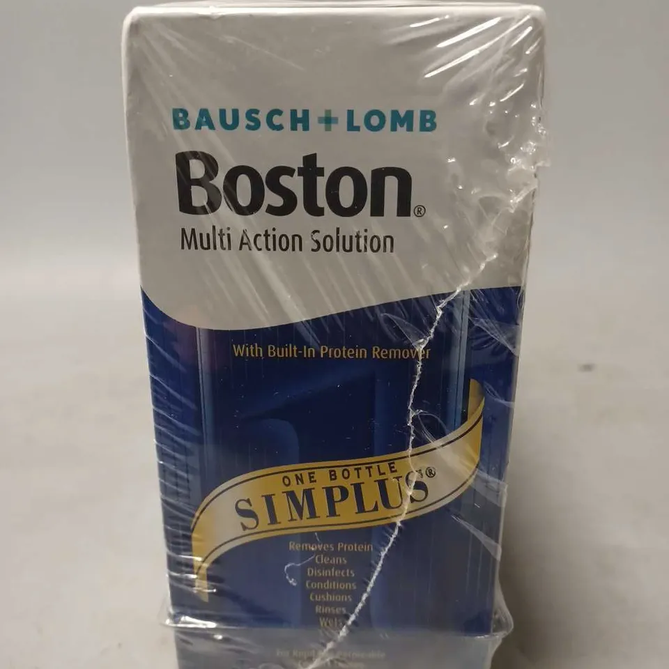 SET OF 4 BAUSCH + LOMB BOSTON MULTI ACTION SOLUTION (4x120ml)