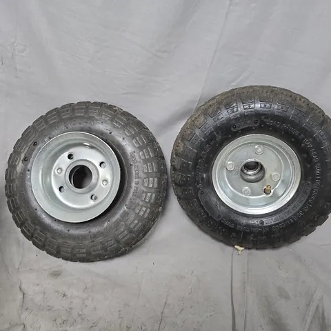 2X PNEUMATIC WHEELS