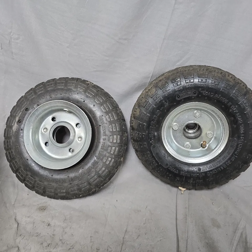 2X PNEUMATIC WHEELS