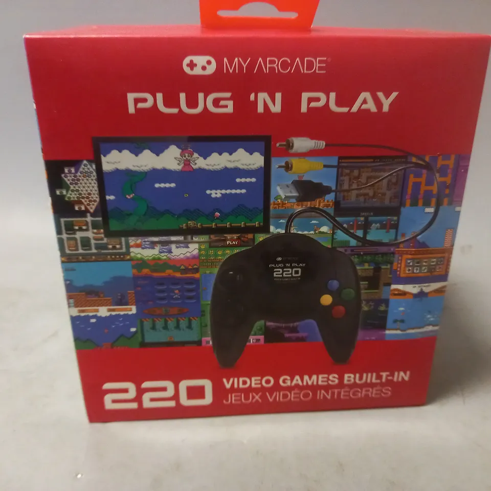 SEALED MY ARCADE PLUG 'N' PLAY 220 VIDEO GAMES BUILT-IN 