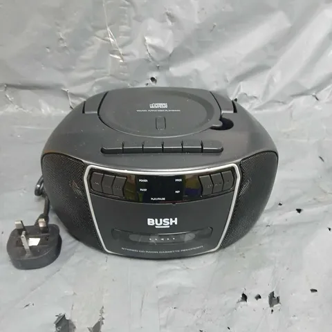 BUSH CD/CASSETTE BOOMBOX WITH RADIO