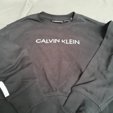 CALVIN KLEIN BLACK JUMPER - SMALL