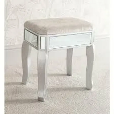 BOXED HOMESDIRECT365 VENETIAN MIRRORED STOOL