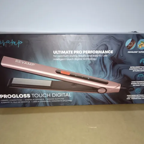 BOXED REVAMP PROGLOSS TOUCH DIGITAL CERAMIC STRAIGHTENER