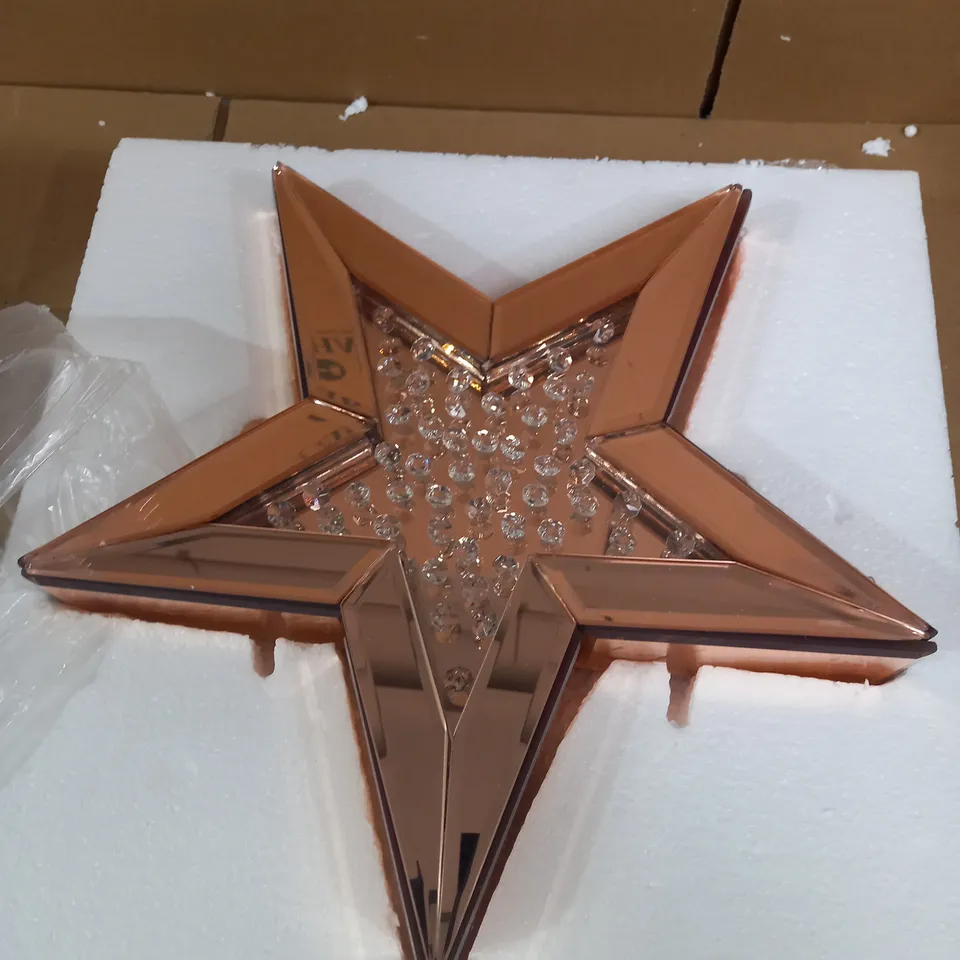 JM BY JULIEN MACDONALD ENCAPSULATED CRYSTAL STAR - ROSE GOLD