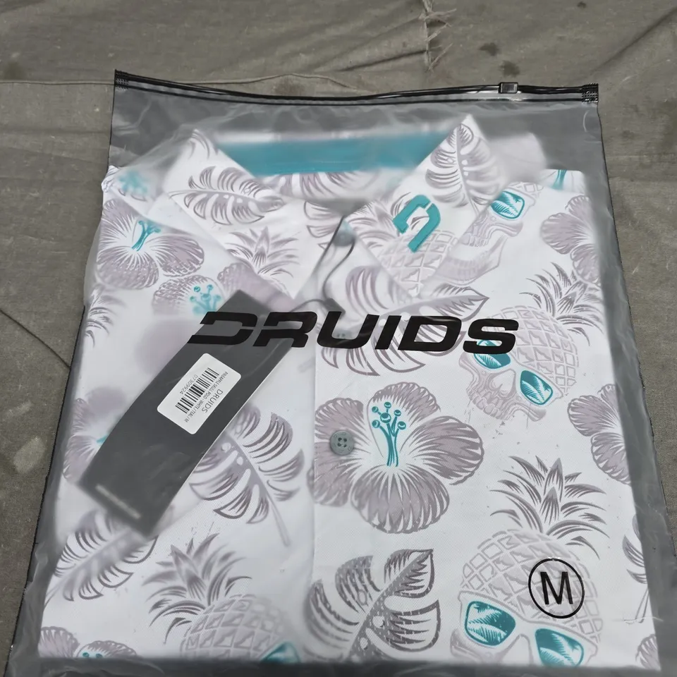 DRUIDS PINEAPPLE SKULL POLO - SIZE M