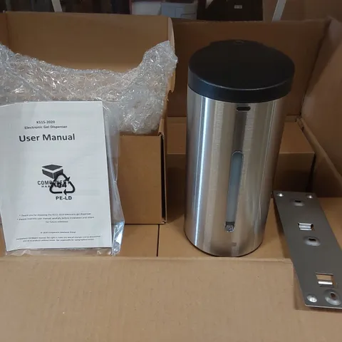 BOX CONTAINING APPROXIMATELY 12 BRAND NEW KE15-2020 ELECTRONIC GEL DISPENSERS