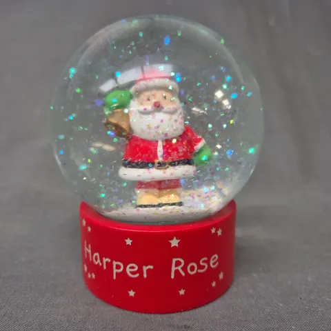 PERSONALISED SANTA SNOWGLOBE CHRISTMAS DECORATION