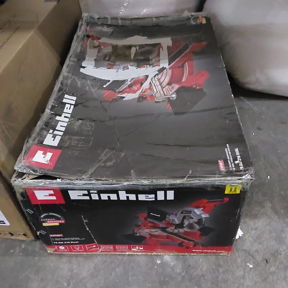 BOXED EINHELL TE-SM 216 DUAL BEVEL SLIDING MITRE SAW 