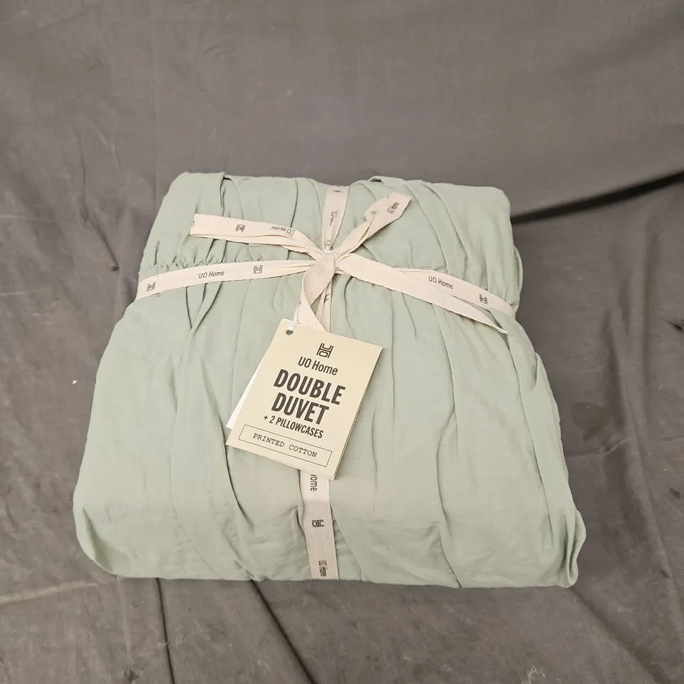 URBAN OUTFITTERS DOUBLE DUVET DET IN SAGE 