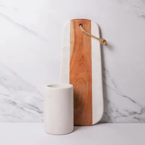 BOXED ARTES WINE COOLE AND SERVING BOARD SET