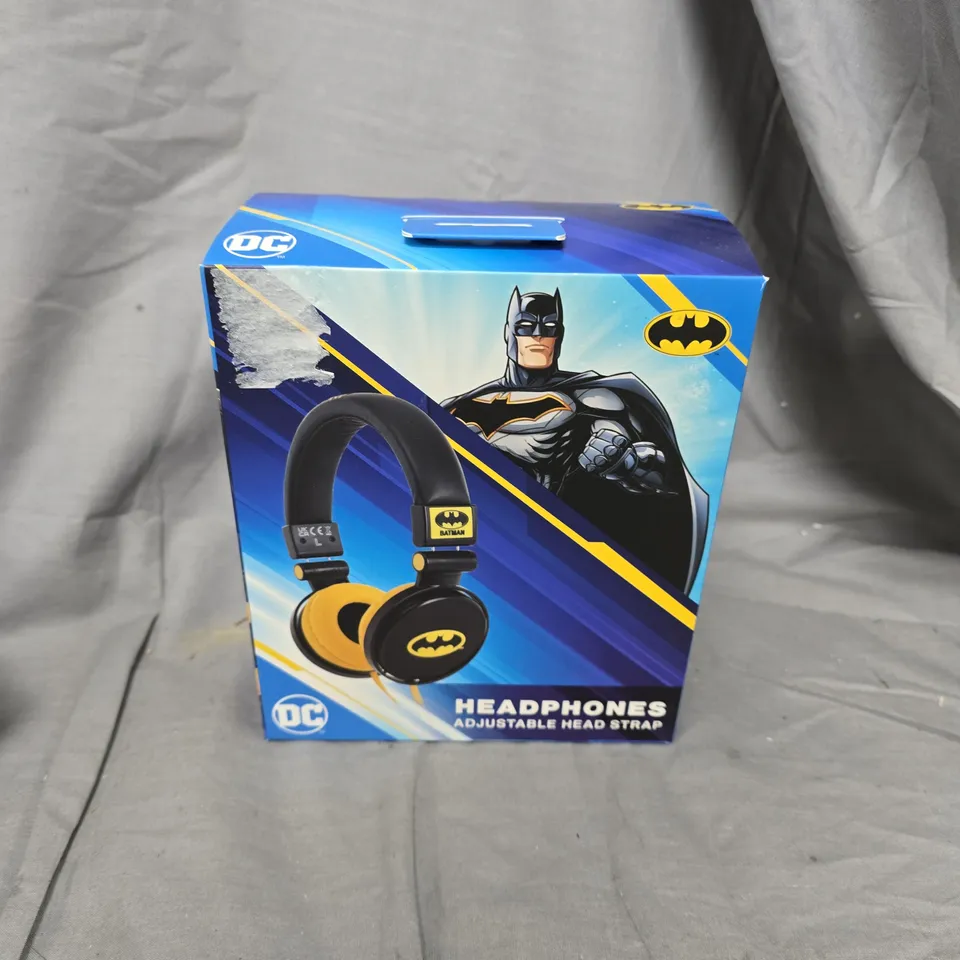 BOXED AND SEALED KIDS DC BATMAN HEADPHONES