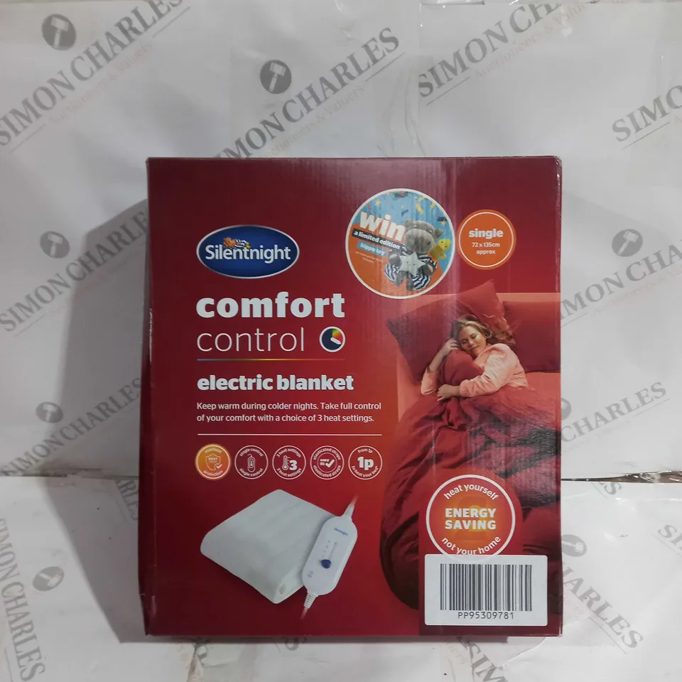 SILENT NIGHT COMFORT CONTROL ELECTRIC BLANKET 