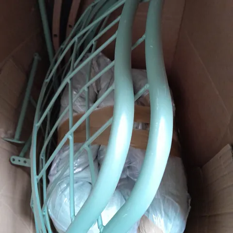 BOXED MY GARDEN STORIES OSLO PADDED LARGE ROCKING CHAIR IN GREEN / COLLECTION ONLY