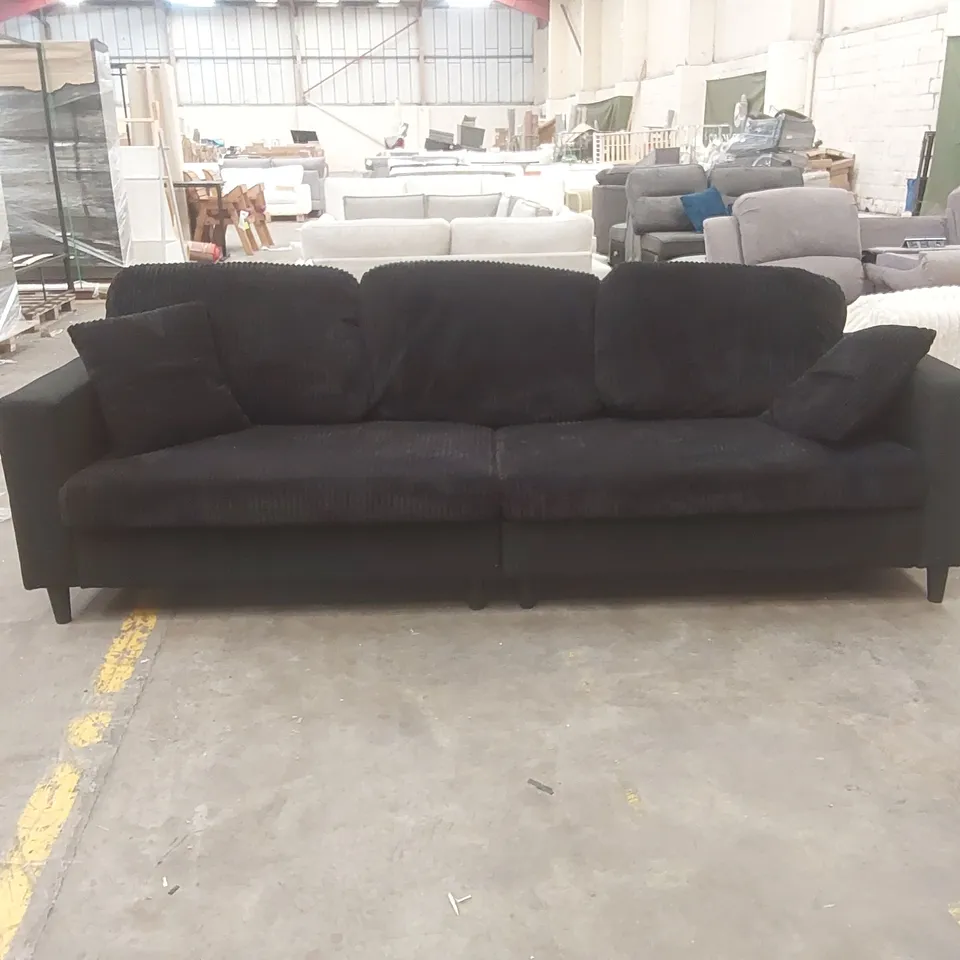 QUALITY DESIGNER CORDUROY 4 SEATER SOFA