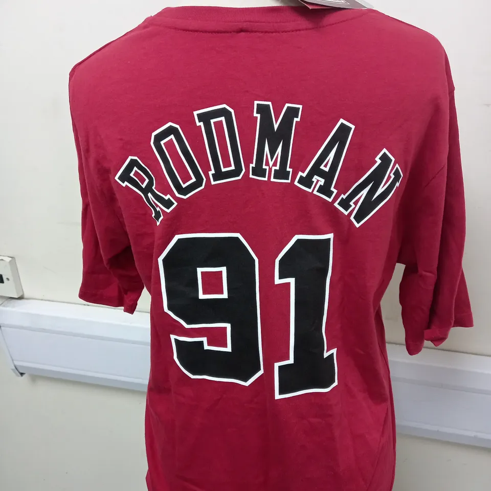 MITCHELL AND NESS CHICAGO BULLS RODMAN 91 SHIRT SIZE XL