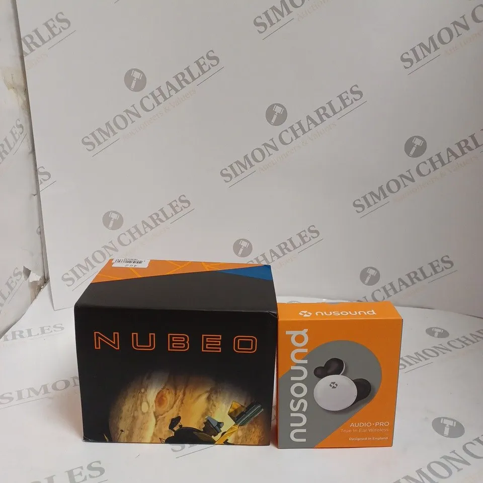 BOXED NUBEO GENTS GALLILEO LTD ED AUTOMATIC WATCH STAINLESS STEEL WITH NUSOUND AUDIO EAR BUDS