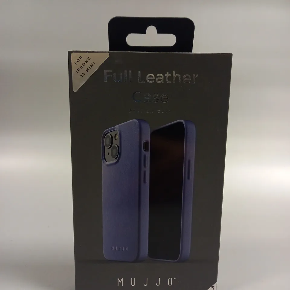 BOXED MUJJO APPLE IPHONE 13 MINI FULL LEATHER CASE 